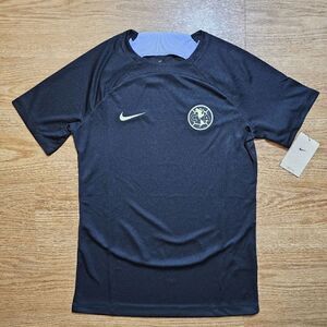 Nike Club America Academy Pro Third Jersey Small Black Purple Soccer FD9247-010